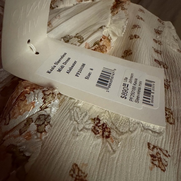 Ulla Johnson Cream and Pink Floral Maxi Dress - Picture 7 of 7